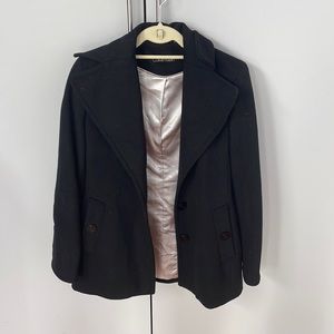 Black Calvin Klein pea coat